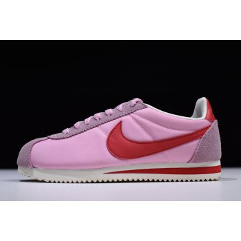 WMNS Nike Classic Cortez Nylon Premium Rose Pink University Red-White 882258-601 Shoes